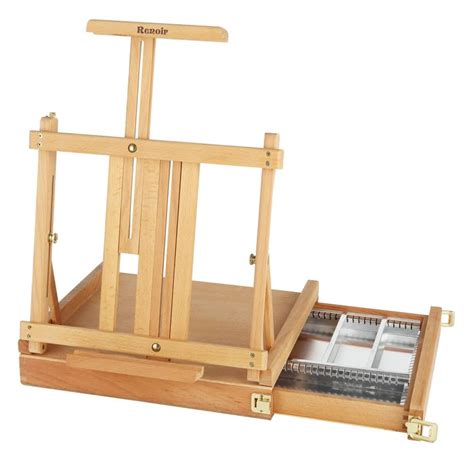 metal sketch box|Table Easel & Sketch Box with Metal Lined Drawer.